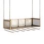 Other tables - Gold iron bar cabinet 80x40x28 cm - VICAL