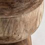 Other tables - Coffee table in brown suar wood 40x40x45 cm - VICAL