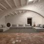 Sofas - Modular sofa in brown pine wood 120x120x78 cm - VICAL