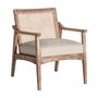 Armchairs - Brown mango wood armchair 64x72x74 cm - VICAL