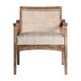 Armchairs - Brown mango wood armchair 64x72x74 cm - VICAL