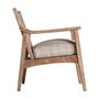 Armchairs - Brown mango wood armchair 64x72x74 cm - VICAL