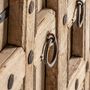 Sideboards - Brown mango wood sideboard 219x59x102 cm - VICAL
