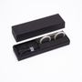 Glasses - Cloudy Havana / Polished clear gunmetal + Gift Box Deluxe - FASSAMANO