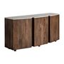 Buffets - Buffet en bois de mangue blanc 160x45x75 cm - VICAL