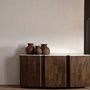 Buffets - Buffet en bois de mangue blanc 160x45x75 cm - VICAL