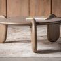 Tables basses - Table basse en bois de mangue marron 100x100x40 cm - VICAL