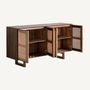 Buffets - Buffet en bois de mangue marron 160x40x84 cm - VICAL