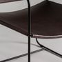 Fauteuils - Fauteuil en fer marron 62x68x73 cm - VICAL