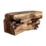 Autres tables - Table basse en bois de suar marron 41x41x80 cm - VICAL