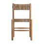 Chairs - Brown teak wood chair 47x47x84 cm - set of 2 - VICAL