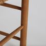 Chairs - Brown teak wood chair 47x47x84 cm - set of 2 - VICAL