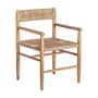 Chaises - Fauteuil en bois de teck marron 57x55x80 cm - VICAL