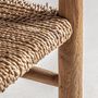 Chaises - Fauteuil en bois de teck marron 57x55x80 cm - VICAL