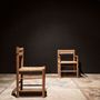 Chaises - Fauteuil en bois de teck marron 57x55x80 cm - VICAL