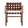 Fauteuils - Fauteuil en bois de teck marron 62x72x74 cm - VICAL