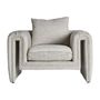 Armchairs - Gray pine wood armchair 100x86x81 cm - VICAL
