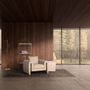 Armchairs - Gray pine wood armchair 100x86x81 cm - VICAL