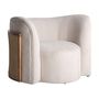 Armchairs - Off-white pine wood armchair 109x93x78 cm - VICAL