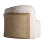 Armchairs - Off-white pine wood armchair 109x93x78 cm - VICAL
