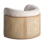 Armchairs - Off-white pine wood armchair 109x93x78 cm - VICAL