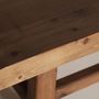 Coffee tables - Brown recycled elm wood coffee table 180x60x36 cm - VICAL