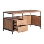 Desks - Light brown mango wood desk 150x60x75 cm - VICAL