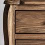 Night tables - Bedside table in brown elm wood 64x47x60 cm - VICAL