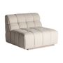 Sofas - Central sofa module in light brown pine wood 95x95x76 cm - VICAL