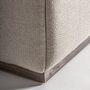 Sofas - Central sofa module in light brown pine wood 95x95x76 cm - VICAL