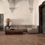 Sofas - Central sofa module in light brown pine wood 95x95x76 cm - VICAL