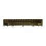 Canapés - Module canapé central en velours vert 175x72x88 cm - VICAL