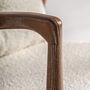 Fauteuils - Fauteuil en polyester blanc cassé 73x76x84 cm - VICAL
