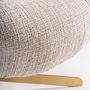 Armchairs - Beige polyester armchair 84x79x75 cm - VICAL