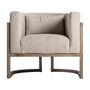 Fauteuils - Fauteuil en bois de frêne beige 84x76x73 cm - VICAL
