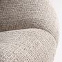 Armchairs - Beige polyester armchair 84x79x75 cm - VICAL