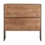 Night tables - Brown mango wood bedside table 56x40x55 cm - VICAL