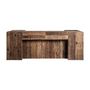 Other tables - Brown reclaimed wood bar counter module 90x60x110 cm - VICAL
