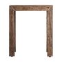 Other tables - Brown reclaimed wood coffee table 55x55x61 cm - VICAL