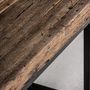 Other tables - Brown reclaimed wood coffee table 55x55x60 cm - VICAL