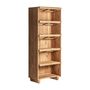 Wardrobe - Brown railway wooden display case 85x46x211 cm - VICAL