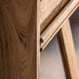 Wardrobe - Brown railway wooden display case 85x46x211 cm - VICAL