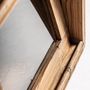 Wardrobe - Brown railway wooden display case 85x46x211 cm - VICAL