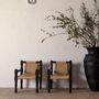 Armchairs - Brown reclaimed wood armchair 58x61x75 cm - VICAL