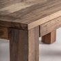 Dining Tables - Brown reclaimed wood living room table 270x110x76 cm - VICAL