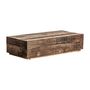 Coffee tables - Brown reclaimed wood coffee table 150x70x37 cm - VICAL