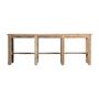 Console table - Brown reclaimed wood console 230x57x83 cm - VICAL