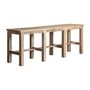 Console table - Brown reclaimed wood console 230x57x83 cm - VICAL