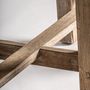 Console table - Brown reclaimed wood console 230x57x83 cm - VICAL