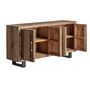 Sideboards - Brown reclaimed wood sideboard 180x45x90 cm - VICAL